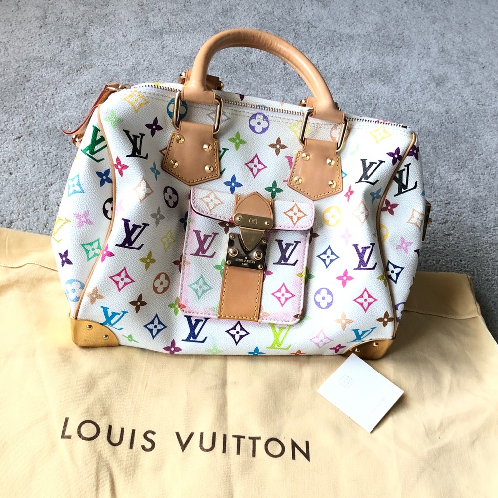 White Multicolored bag